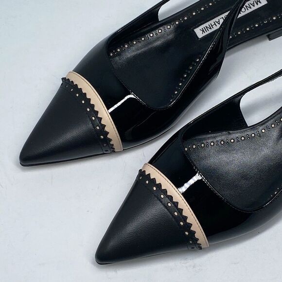 Manolo Blahnik Leather Slingback Flats size 36 - Picture 5 of 11